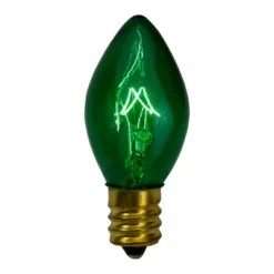 Northlight Set Of 4 Green C7 Transparent Christmas Replacement Bulbs - 4" -Home Decor GUEST b936ed26 f9bc 41c4 8439 c1b7b5d4869c