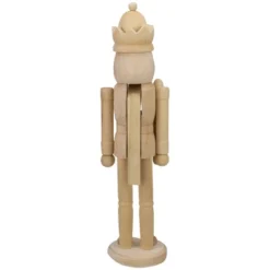Northlight 14.75" Unfinished Paintable Wooden Christmas Nutcracker With A Crown -Home Decor GUEST b9cfafea f5b1 40ed bb02 decb4cddcacd