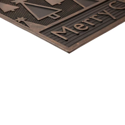 Northlight Black And Gold Merry Christmas Doormat 18" X 30" 3 Northlight Black And Gold Merry Christmas Doormat 18" X 30" - Image 3