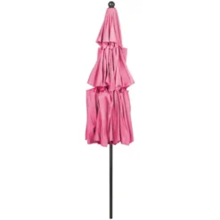 Northlight 9.75ft Outdoor Patio Market Umbrella With Hand Crank And Tilt, Pink -Home Decor GUEST bbde8a49 3bba 45b0 9e54 9ae9c9d707a4