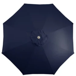 Northlight 9ft Outdoor Patio Market Umbrella With Hand Crank And Tilt, Navy Blue -Home Decor GUEST bc8d75d3 0272 49f6 b40d 828a2f880e2d
