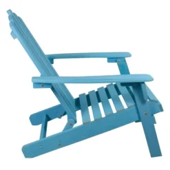 Northlight 36" Blue Classic Folding Wooden Adirondack Chair -Home Decor GUEST bcc8a1f2 8a36 4242 8e97 bdc70c4a7c44