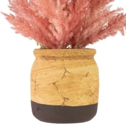 Northlight 12" Pink Cypress Artificial Plant In A Ceramic Pot -Home Decor GUEST bcd3a654 f826 4acc 80df 9a2addb95e3c