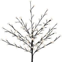 Northlight 4' LED Lighted Sakura Cherry Blossom Artificial Flower Tree - Warm White Lights -Home Decor GUEST bec4a5bf 99fe 451a 911c 383435da5724