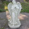Northlight 24.5" Light Olive Green Praying Angel Decorative Outdoor Garden Statue