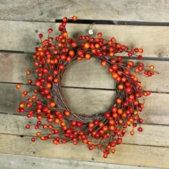Northlight Orange Berries And Twig Artificial Fall Harvest Wreath 14- Inch, Unlit -Home Decor GUEST bfccf3a3 ebc6 4b66 8533 fc9569955d94