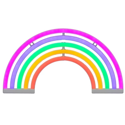 Northlight 12" Neon Style LED Multi-Color Rainbow Light Wall Sign 2 Northlight 12" Neon Style LED Multi-Color Rainbow Light Wall Sign - Image 2