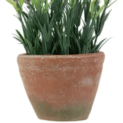 Northlight 10" Artificial Lavender And Leaves In Weathered Pot -Home Decor GUEST c200c6dc a70e 44e0 bb10 e040fddedeca