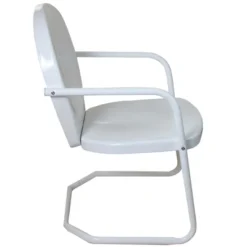 Northlight 34-Inch Outdoor Retro Tulip Armchair, White -Home Decor GUEST c2360e8f cc07 4d4c aa93 822a35cebf94