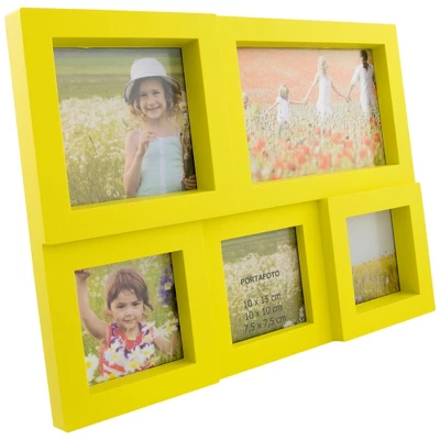 Northlight Yellow Multi-Sized Puzzled Collage Picture Frame 2 Northlight Yellow Multi-Sized Puzzled Collage Picture Frame - Image 2