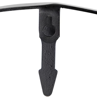 Northlight Rustic Metal Frame Wall Clock -15.75" - Black 6 Northlight Rustic Metal Frame Wall Clock -15.75" - Black - Image 6