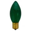 Northlight Set Of 4 Green C9 Transparent Christmas Replacement Bulbs - 3"