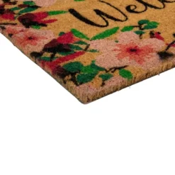 Northlight Natural Coir Blossoming Floral Outdoor Rectangular "Welcome" Doormat 18" X 30" 7 Northlight Natural Coir Blossoming Floral Outdoor Rectangular "Welcome" Doormat 18" X 30" -Home Decor GUEST c641e78f 88f0 4bdc 804c 89cb0f0ff359