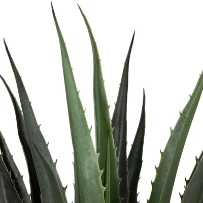 Northlight 31.5" Aloe Succulent Artificial Potted Plant - Green 2 Northlight 31.5" Aloe Succulent Artificial Potted Plant - Green - Image 2