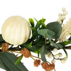 Northlight 5' X 6" Green Gourds And Foliage Artificial Fall Harvest Garland - Unlit -Home Decor GUEST c985977e 9570 44de 8579 8dbc92576a5d