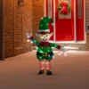 Northlight 34.25" LED Lighted Elf Holding Christmas Lights Outdoor Yard Decoration