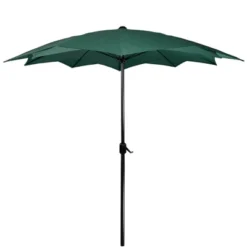 Northlight 8.5ft Outdoor Patio Lotus Umbrella With Hand Crank, Green -Home Decor GUEST caf04964 8f61 40d7 8544 27fedfc4c9f8