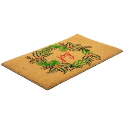 Northlight Natural Coir "Joy" Wreath Christmas Doormat 18" X 30" 7 Northlight Natural Coir "Joy" Wreath Christmas Doormat 18" X 30" -Home Decor GUEST cafecc2f 0805 4a88 aa7a 8c37a706e99e