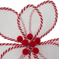 Northlight 22" Candy Cane Poinsettia Christmas Stem Spray -Home Decor GUEST cc060c8b 0126 4ea1 a1e8 ed867af1ce86