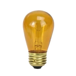 Northlight Pack Of 25 Incandescent S14 Amber Christmas Replacement Bulbs