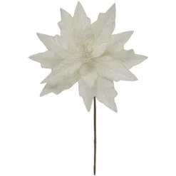 Northlight 24" Cream Glittered Poinsettia Christmas Stem Spray 7 Northlight 24" Cream Glittered Poinsettia Christmas Stem Spray -Home Decor GUEST ce2eab09 af12 4b9f bb8f 85f660980d9c