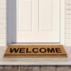 Northlight Natural Coir Outdoor Rectangular "Welcome" Doormat 16" X 48"