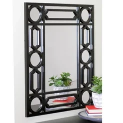 Northlight 29.5" Black Framed Geometric Style Rectangular Wall Mirror 7 Northlight 29.5" Black Framed Geometric Style Rectangular Wall Mirror -Home Decor GUEST cf4fda5c 8570 47f1 827d ba73a05edcb3