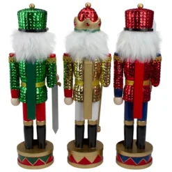 Northlight Set Of 3 Red Sequin Jacket Wooden Christmas Nutcrackers 14.25" 5 Northlight Set Of 3 Red Sequin Jacket Wooden Christmas Nutcrackers 14.25" -Home Decor GUEST cf821455 cab3 4b23 9b29 0001f84566a0