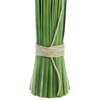 Northlight 30.25" Green Artificial Onion Grass Bundle Wrapped With Jute Rope Decoration 2 Northlight 30.25" Green Artificial Onion Grass Bundle Wrapped With Jute Rope Decoration - Image 2