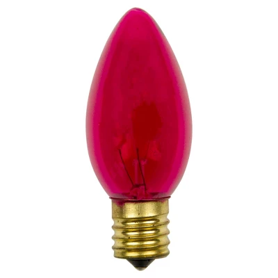 Northlight Pack Of 25 Transparent C9 Pink Christmas Replacement Bulbs 1 Northlight Pack Of 25 Transparent C9 Pink Christmas Replacement Bulbs