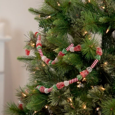 Northlight 4' Faux Gum Drop Candy And Peppermint Swirls Christmas Garland - Unlit 1 Northlight 4' Faux Gum Drop Candy And Peppermint Swirls Christmas Garland - Unlit