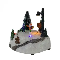 Northlight 5.5" LED Lighted Animated And Musical Christmas Skating Village Display Piece -Home Decor GUEST d2bce0ae ea6e 49db ac03 36bcf9cd6d06