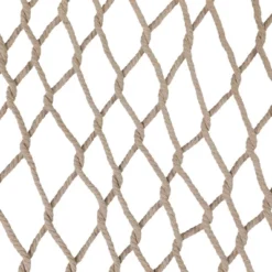 Northlight Lattice Macrame Rope Hammock With Wooden Bars - 74" X 59" - Cream -Home Decor GUEST d2ff4030 6a7d 4137 8129 68fe94db8749