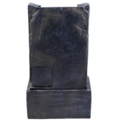 Northlight 23.5" Black And Gray Modern Lighted Three-tier Outdoor Garden Water Fountain -Home Decor GUEST d42b6f1b 4c5a 4e16 838f 25a9d38247aa