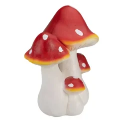 Northlight Hand Painted Mushroom Cluster Outdoor Garden Decoration - 17.5" - White And Red -Home Decor GUEST d570c7fe 8ba2 42a7 8859 02b123bd8fbc