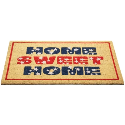 Northlight Red And Blue Americana Home Sweet Home Coir Outdoor Doormat 18" X 30" 3 Northlight Red And Blue Americana Home Sweet Home Coir Outdoor Doormat 18" X 30" - Image 3