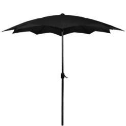 Northlight 8.5ft Outdoor Patio Lotus Umbrella With Hand Crank, Black 8 Northlight 8.5ft Outdoor Patio Lotus Umbrella With Hand Crank, Black -Home Decor GUEST d81644a8 1700 4ab4 8c35 f1ee5284bd2f
