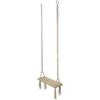 Northlight 21.75" Natural Rope Wooden Swing Chair