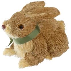 Northlight 8" Brown Sisal Bunny Rabbit Easter Figure -Home Decor GUEST dd01669f 0f47 472c b9f7 bdc50c1d65ff