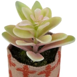 Northlight Artificial Pastel Succulent In Burlap Bag - 4.75" -Home Decor GUEST dd2ec78f ee35 4501 9b65 8c8c53029ffe