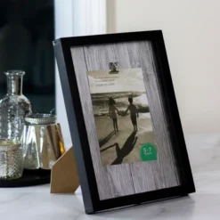 Northlight 12.5" Classical Rectangular 5" X 7" Photo Picture Frame With Clip - Black And White