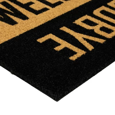 Northlight Natural Coir "Welcome Goodbye" Outdoor Doormat 18" X 30" 5 Northlight Natural Coir "Welcome Goodbye" Outdoor Doormat 18" X 30" - Image 5
