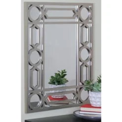 Northlight 29.5" Gray Framed Geometric Design Rectangular Wall Mirror 7 Northlight 29.5" Gray Framed Geometric Design Rectangular Wall Mirror -Home Decor GUEST deb9651c 39ef 425e bcbc 24a18045a68e
