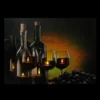Northlight 15.75" LED Lighted Flickering Wine, Grapes And Candles Canvas Wall Art 11.75" X 15.75"