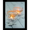 Northlight 15.75" LED Flickering Seashell Beach Candles Canvas Wall Art
