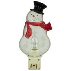 Northlight 6.75" Snowman Wearing Red Scarf Christmas Night Light -Home Decor GUEST e70a5fe2 5dd6 48a2 a341 264f1d794046