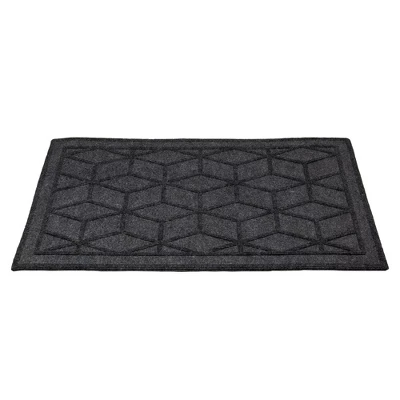 Northlight Gray Diamond Patterned Rectangular Coir Doormat 18" X 30" 2 Northlight Gray Diamond Patterned Rectangular Coir Doormat 18" X 30" - Image 2