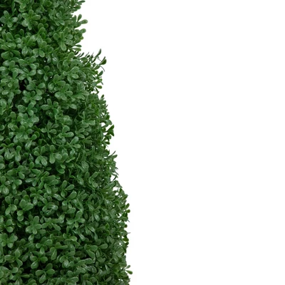 Northlight 30" Artificial Boxwood Cone Topiary Tree With Round Pot, Unlit 3 Northlight 30" Artificial Boxwood Cone Topiary Tree With Round Pot, Unlit - Image 3