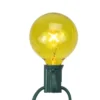 Northlight Pack Of 25 Yellow G50 Incandescent Christmas Replacement Bulbs