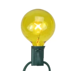 Northlight Pack Of 25 Yellow G50 Incandescent Christmas Replacement Bulbs